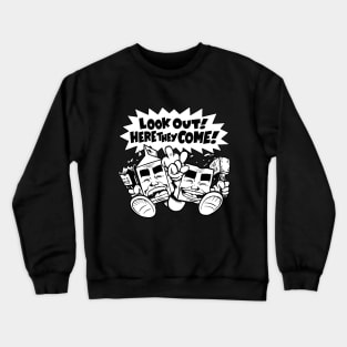 Milk & Cheese: Look Out! Here They Come! Crewneck Sweatshirt